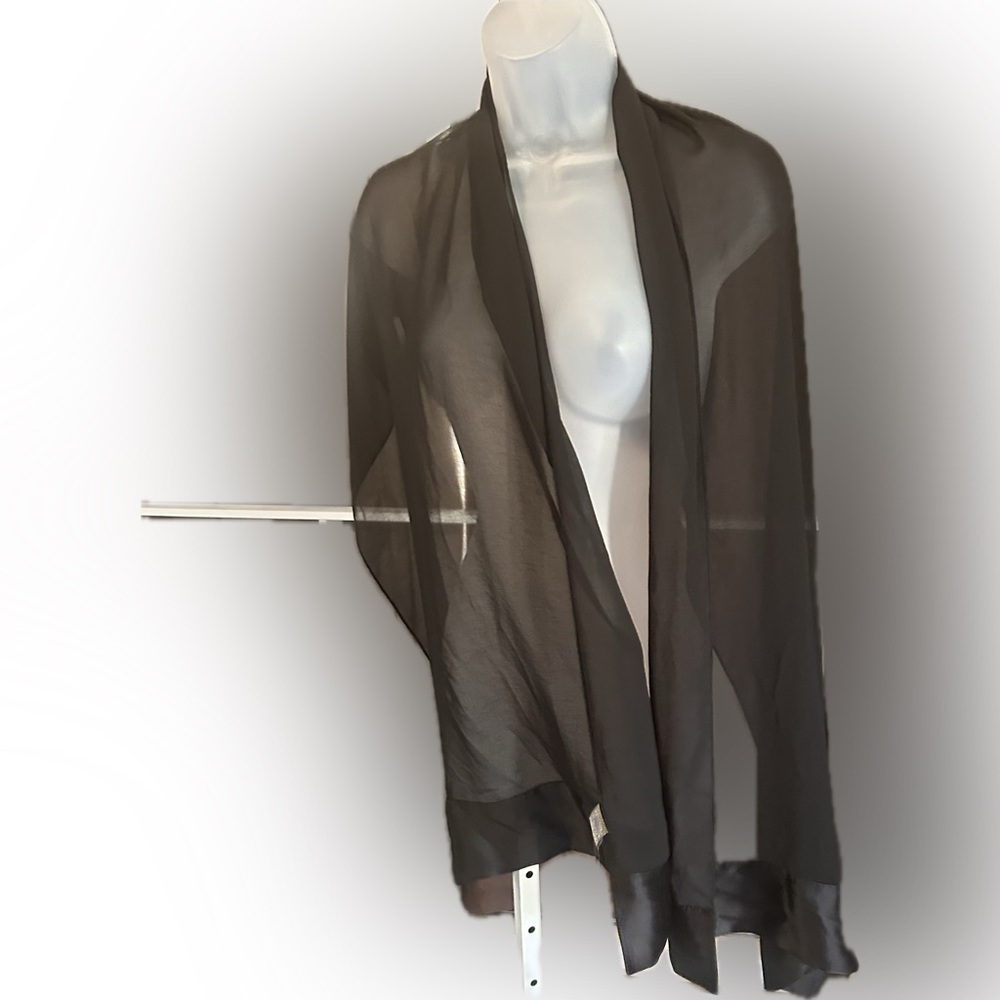 Vince Camuto Black Sheer Cardigan